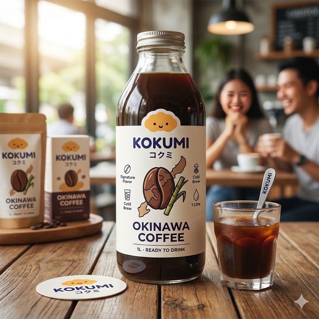 Okinawa Coffee 1L – Minuman kopi Okinawa ukuran 1 liter